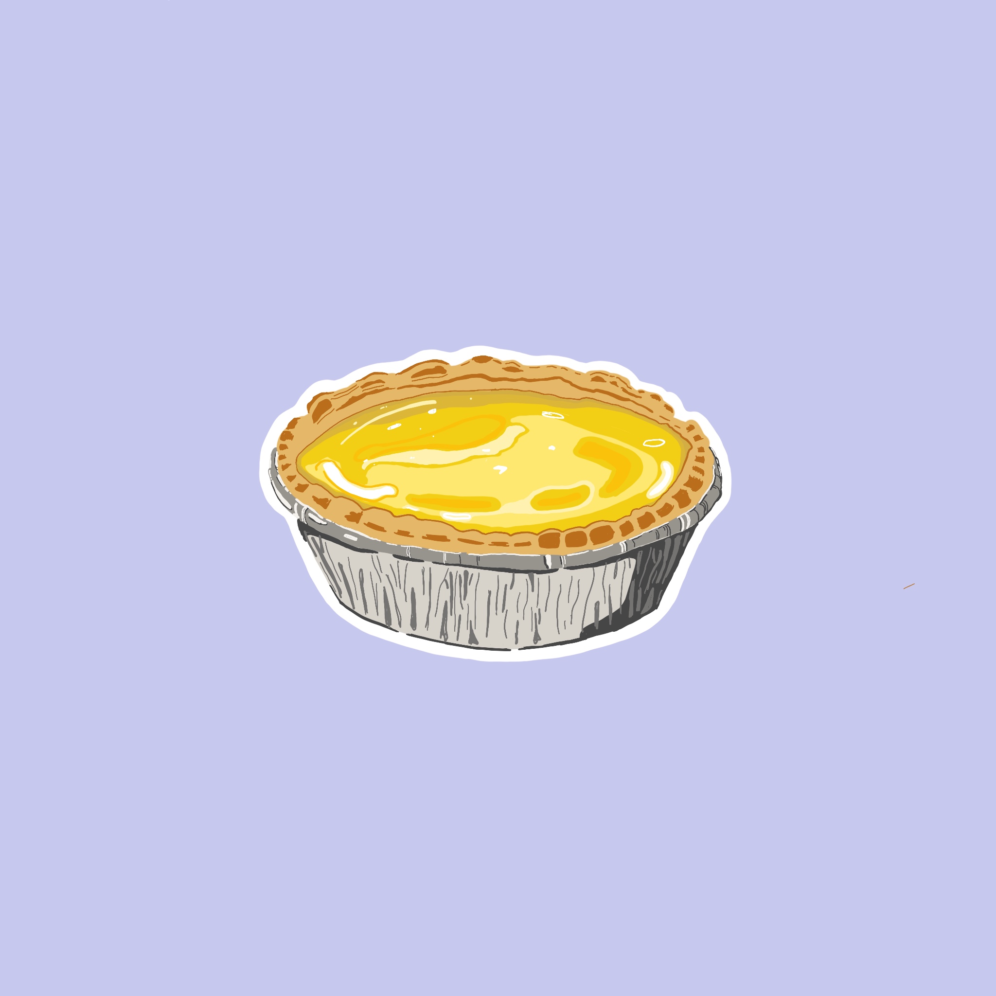 An Egg Tart from Da Hong Pao Dimsum